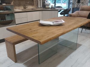 Tavolo Ghost 180cm x 90cm con 2 Allunghe cm 90